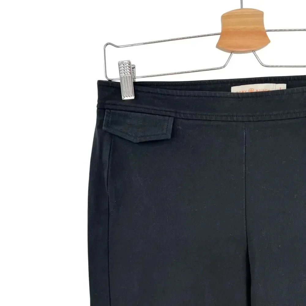 Tory Burch Black Skinny Ankle Paints with Coin Pocket Side Zip‎ Size 8
